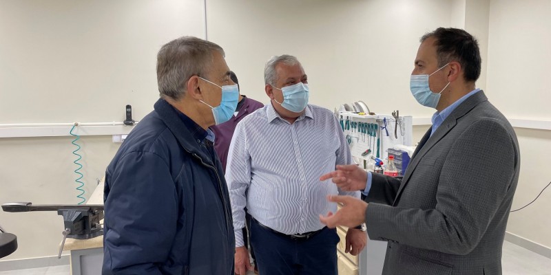 Арсен Торосян с рабочим визитом посетил центр здоровья «Арбес» и центр ортезирования и протезирования «Ортез» 